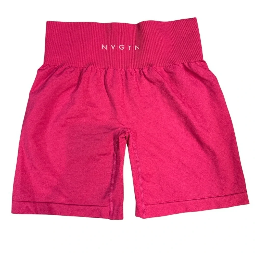 NVGTN Fuchsia High-Waisted Shorts‎